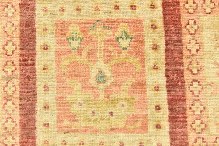 6' 9 x 9' 3 Hand Knotted Peshawar Ziegler Rug