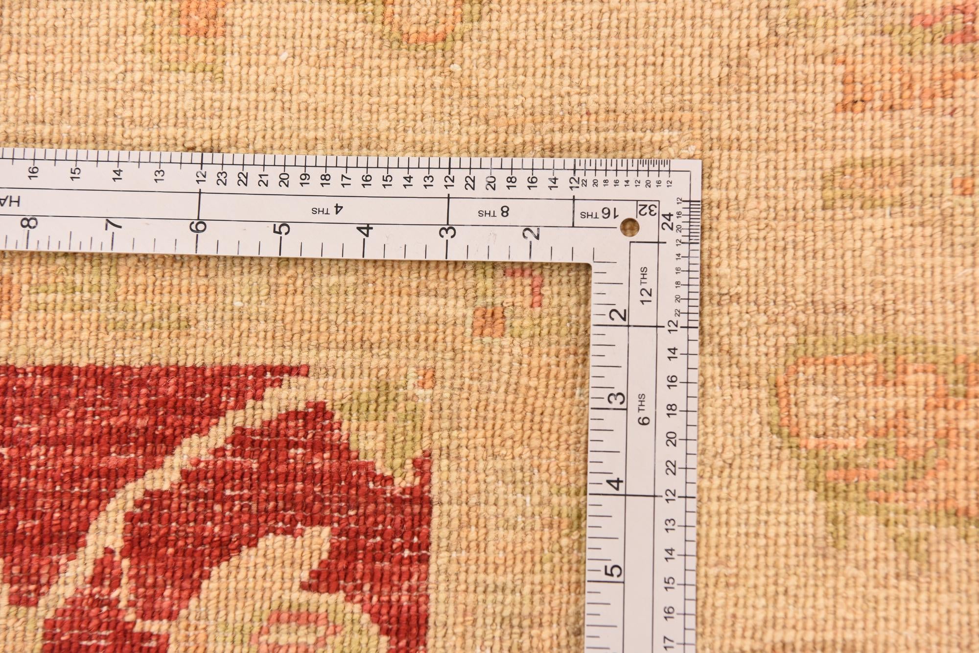 5' 7 x 7' 11 Hand Knotted Peshawar Ziegler Rug