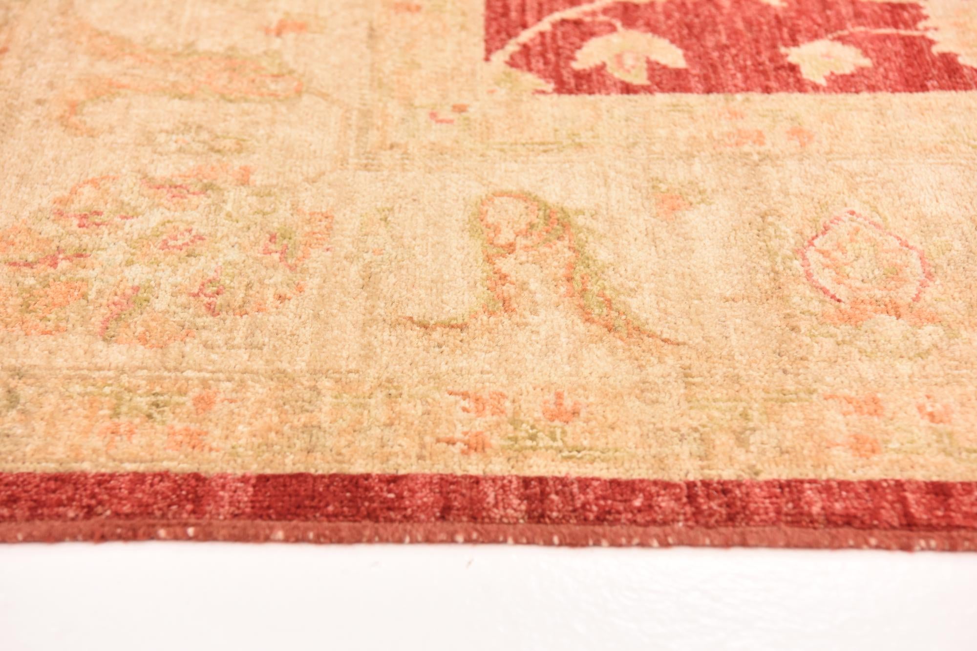 5' 7 x 7' 11 Hand Knotted Peshawar Ziegler Rug