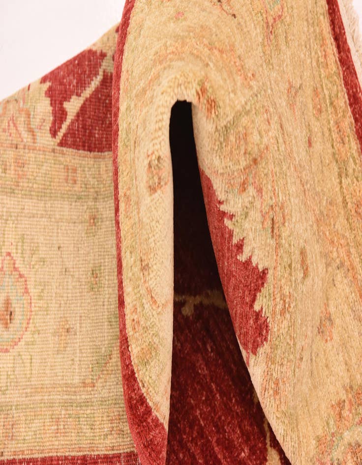 Detail image of 5' 8 x 7' 10  Hand Knotted Peshawar Ziegler Rug