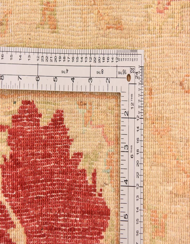 Detail image of 5' 8 x 7' 10  Hand Knotted Peshawar Ziegler Rug