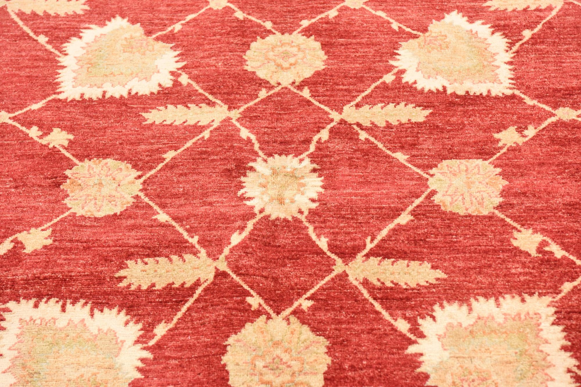 5' 8 x 7' 10 Hand Knotted Peshawar Ziegler Rug