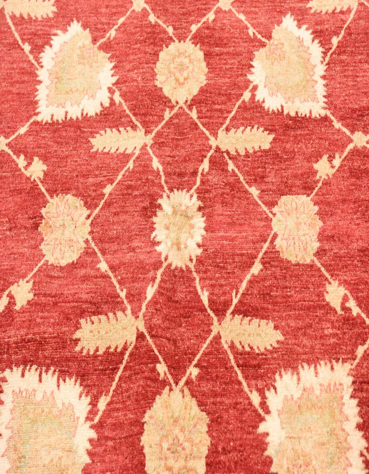 Detail image of 5' 8 x 7' 10 Hand Knotted Peshawar Ziegler Rug