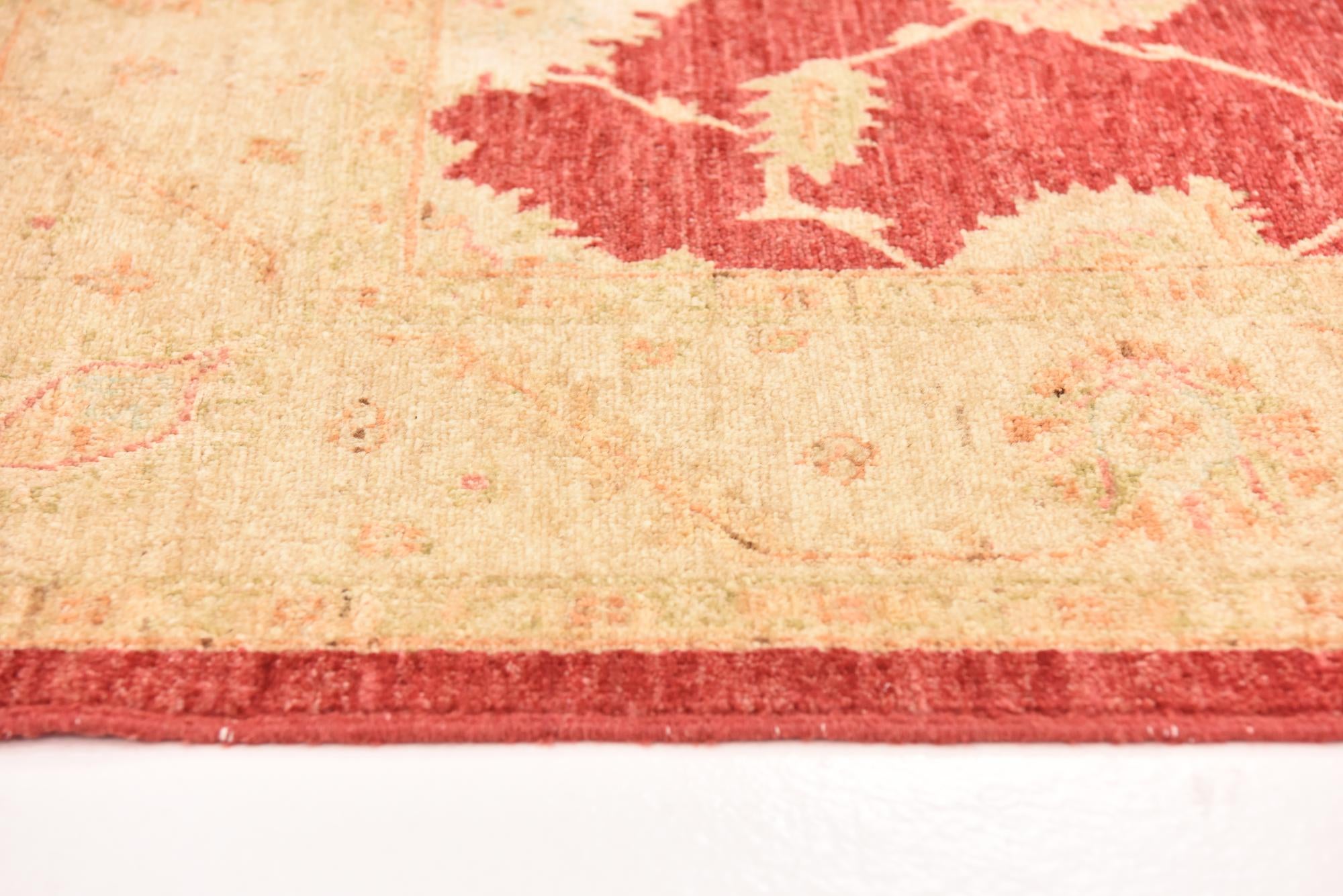 5' 8 x 7' 10 Hand Knotted Peshawar Ziegler Rug