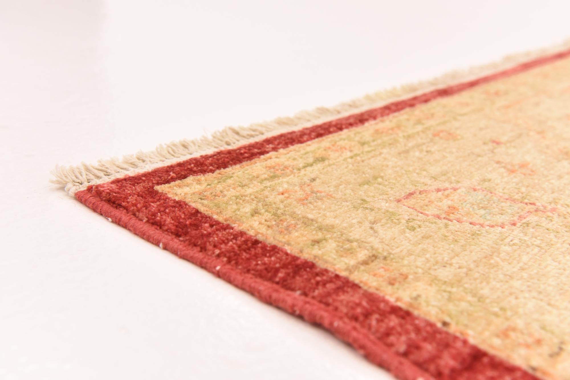 5' 8 x 7' 10 Hand Knotted Peshawar Ziegler Rug