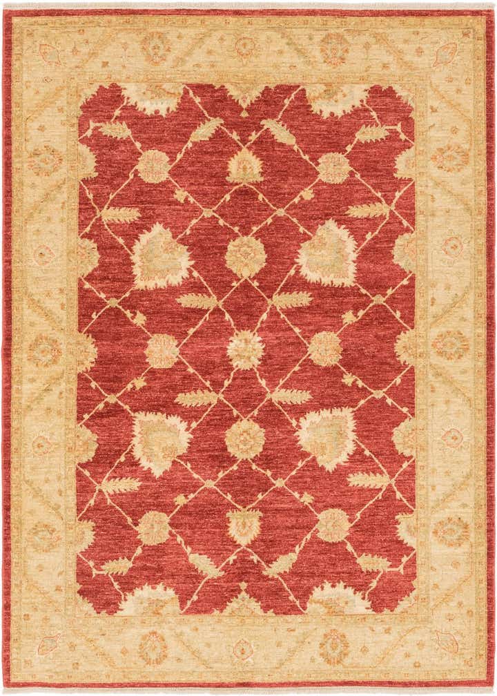 5' 8 x 7' 10 Hand Knotted Peshawar Ziegler Rug