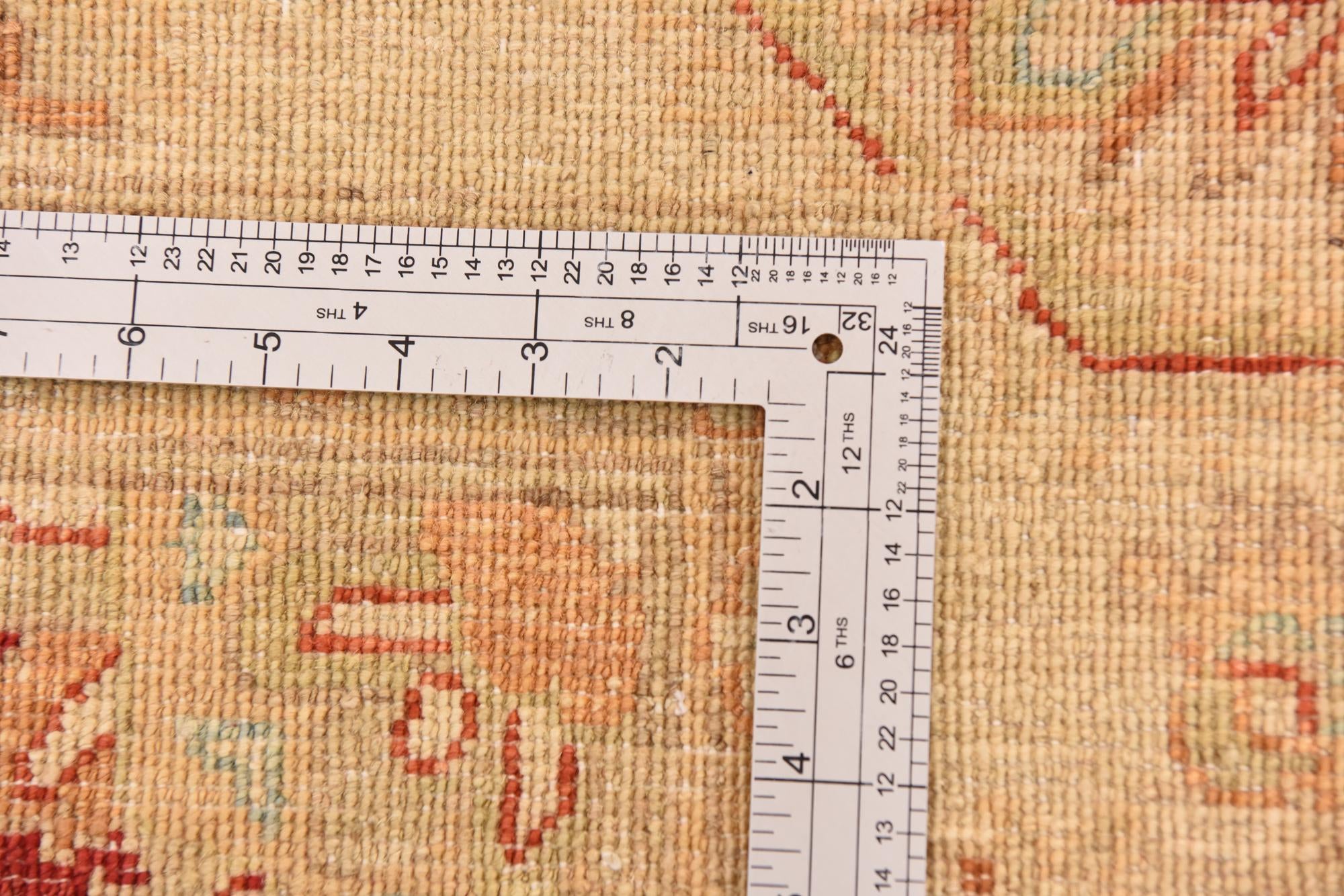 5' 8 x 7' 9 Hand Knotted Peshawar Ziegler Rug