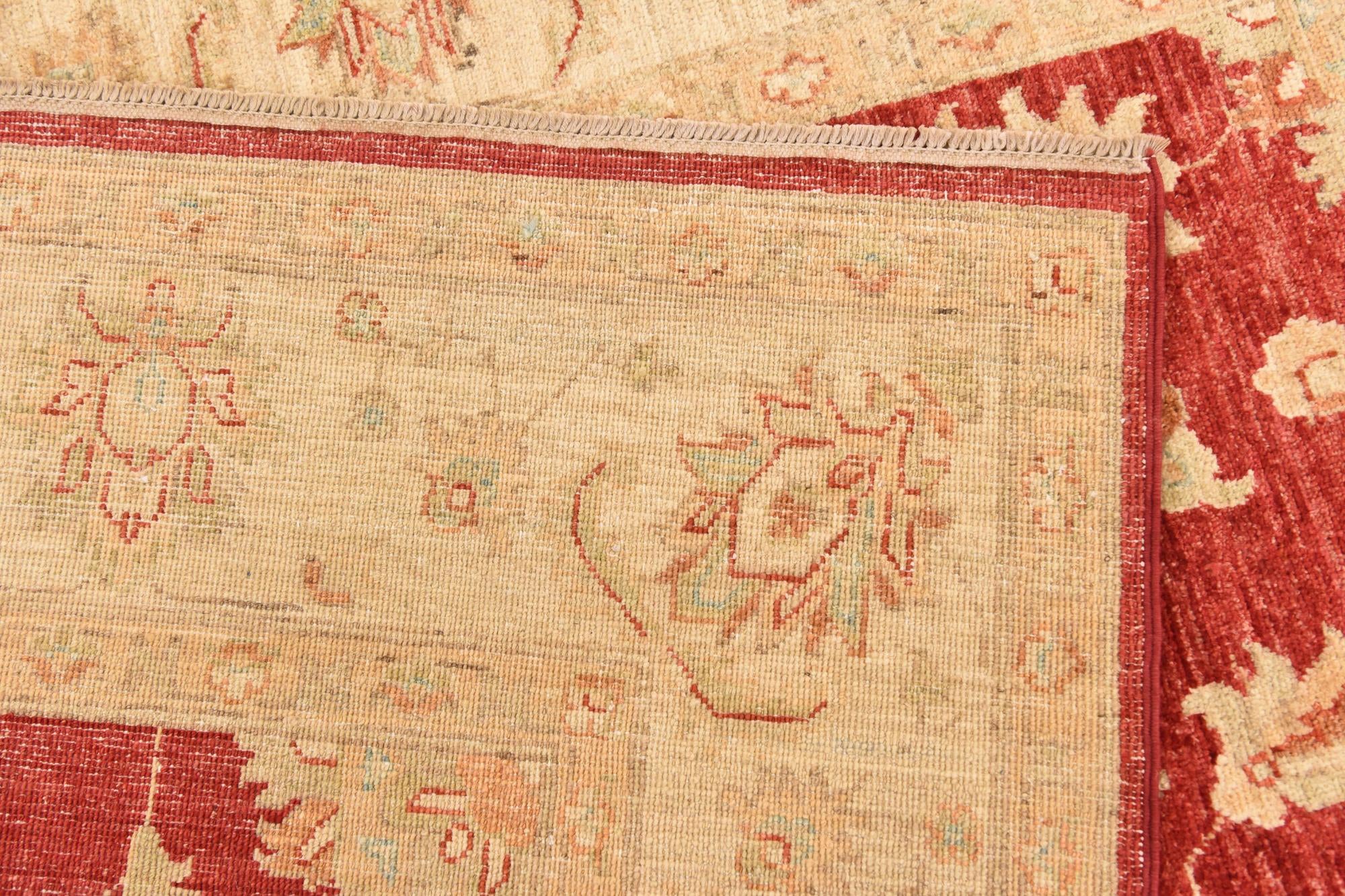 5' 8 x 7' 9 Hand Knotted Peshawar Ziegler Rug