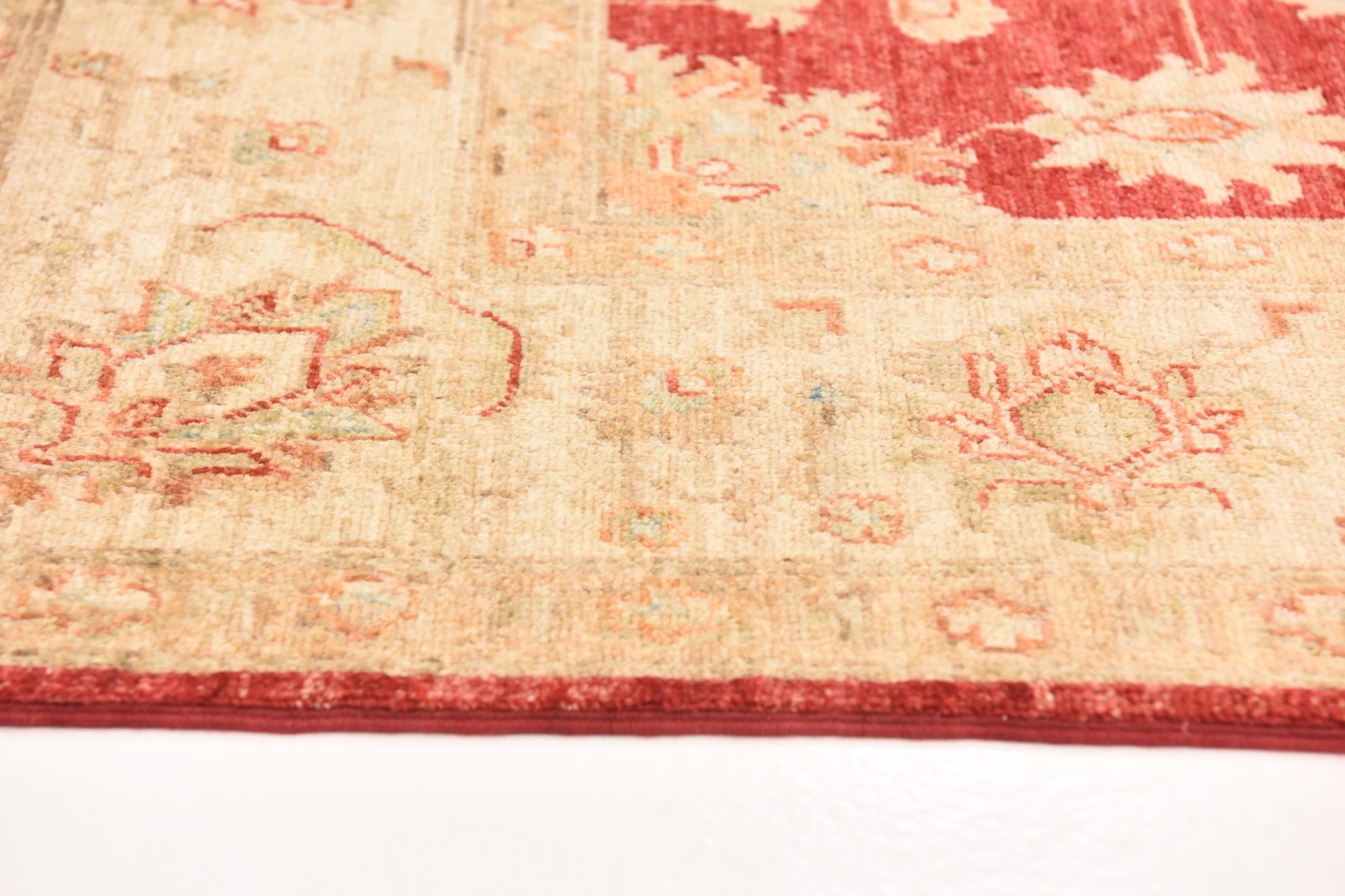 5' 8 x 7' 9 Hand Knotted Peshawar Ziegler Rug
