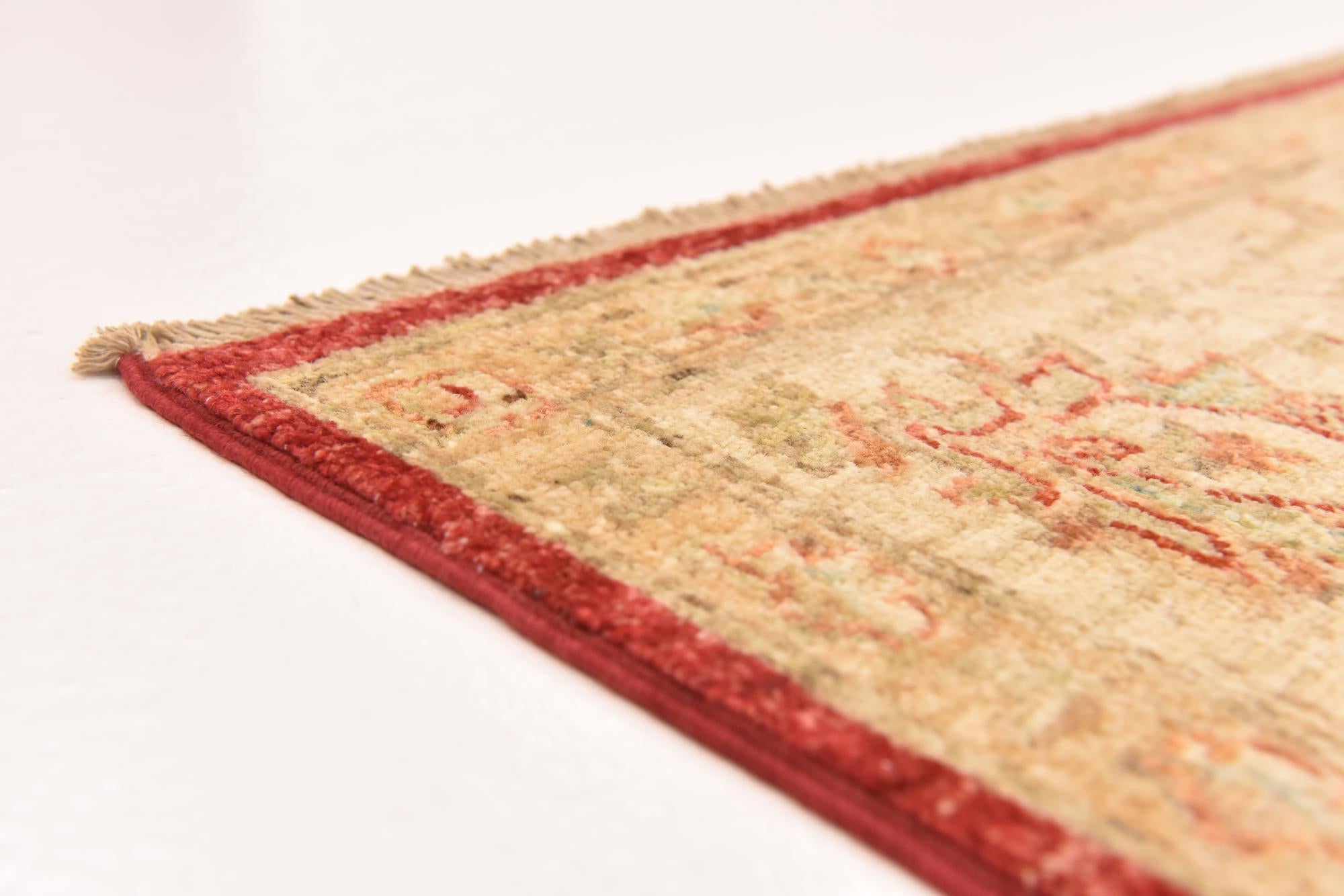 5' 8 x 7' 9 Hand Knotted Peshawar Ziegler Rug