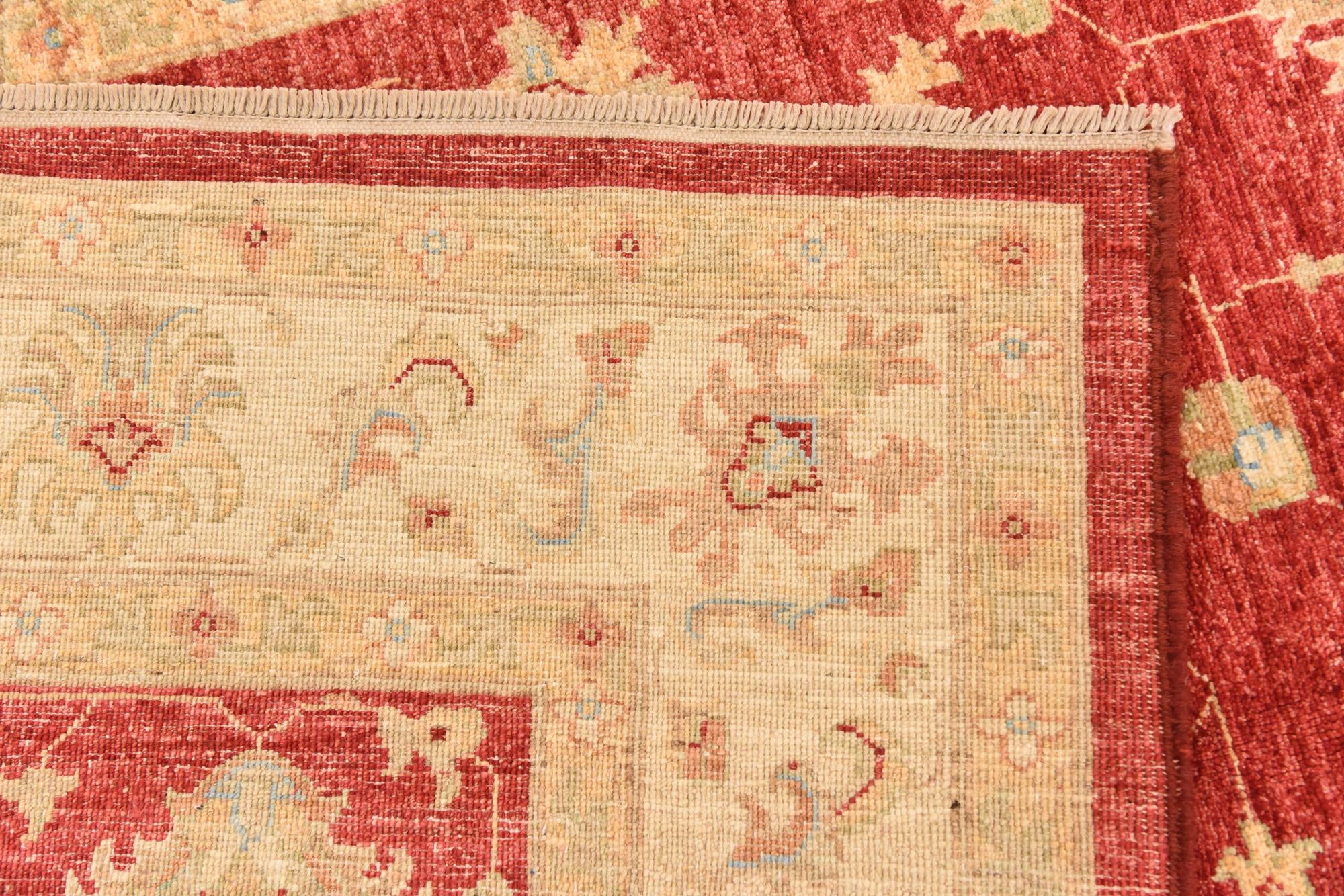 5' 11 x 7' 11 Hand Knotted Peshawar Ziegler Rug