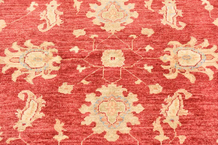 Detail image of 5' 11 x 7' 11 Hand Knotted Peshawar Ziegler Rug