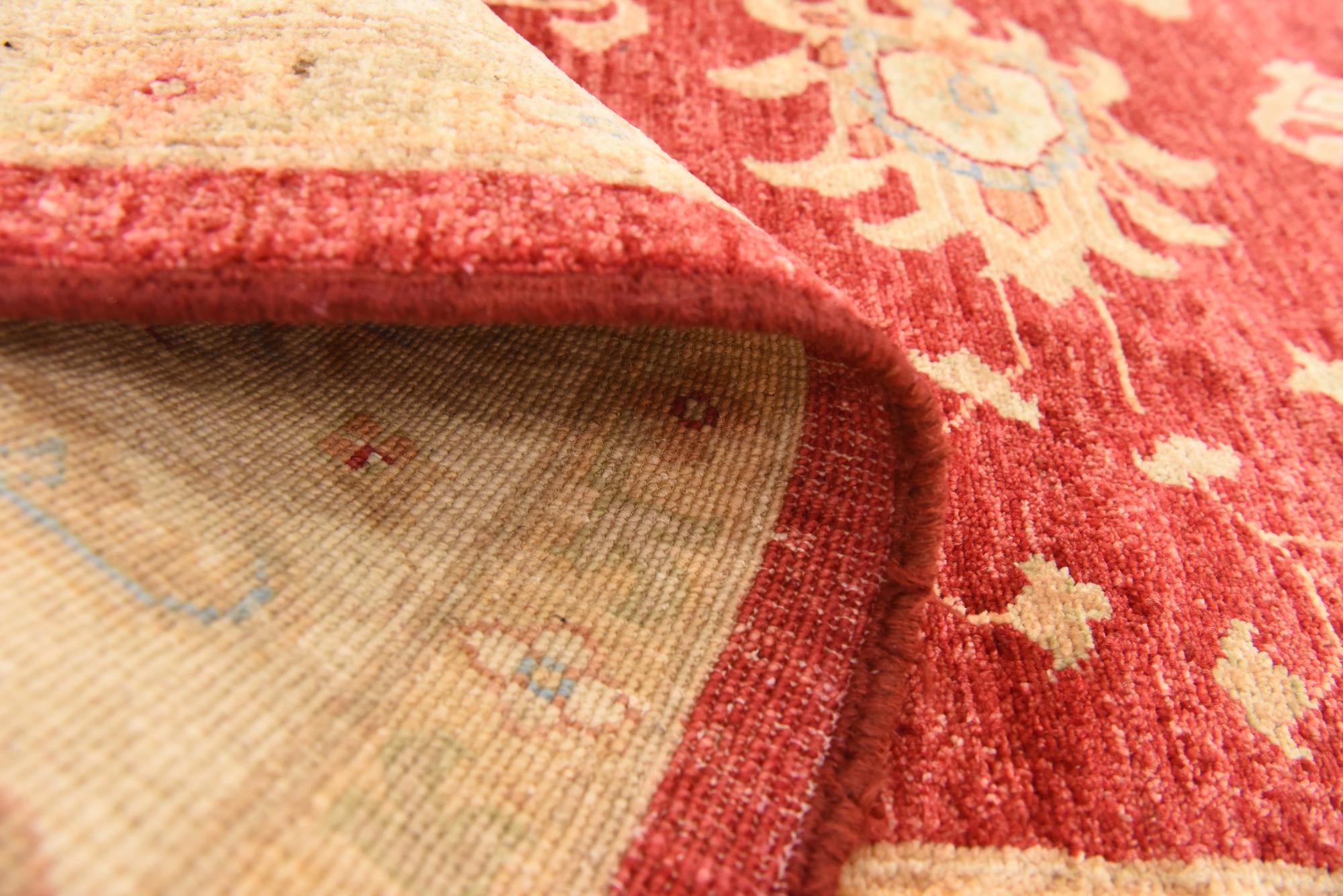 5' 11 x 7' 11 Hand Knotted Peshawar Ziegler Rug