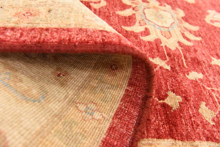 Detail image of 5' 11 x 7' 11 Hand Knotted Peshawar Ziegler Rug