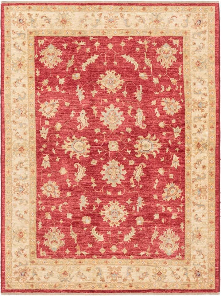5' 11 x 7' 11 Hand Knotted Peshawar Ziegler Rug