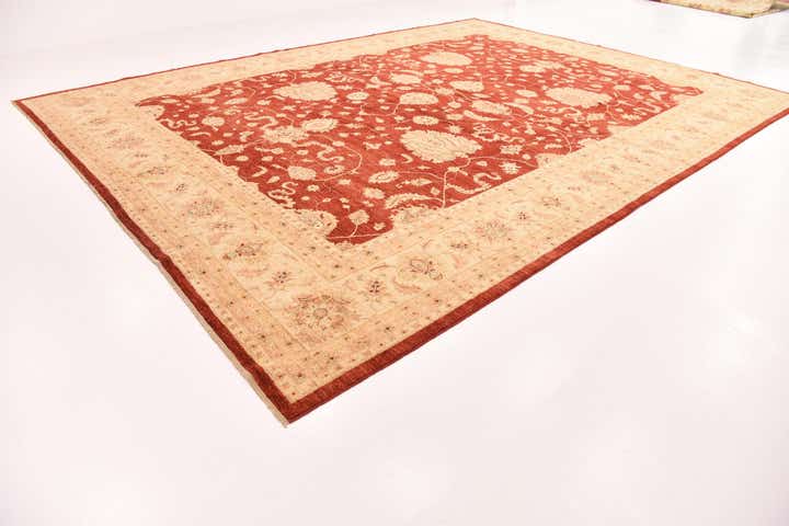 13' x 17' 7 Hand Knotted Peshawar Ziegler Rug