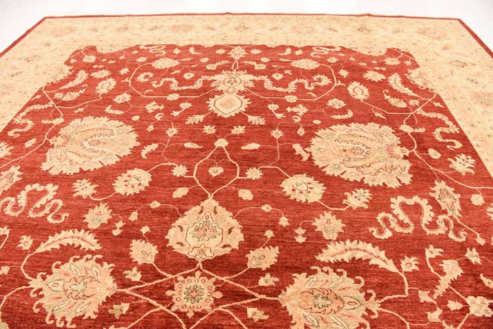13' x 17' 7 Hand Knotted Peshawar Ziegler Rug