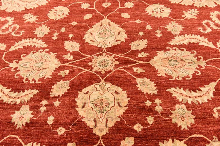 Detail image of 13' x 17' 7 Hand Knotted Peshawar Ziegler Rug