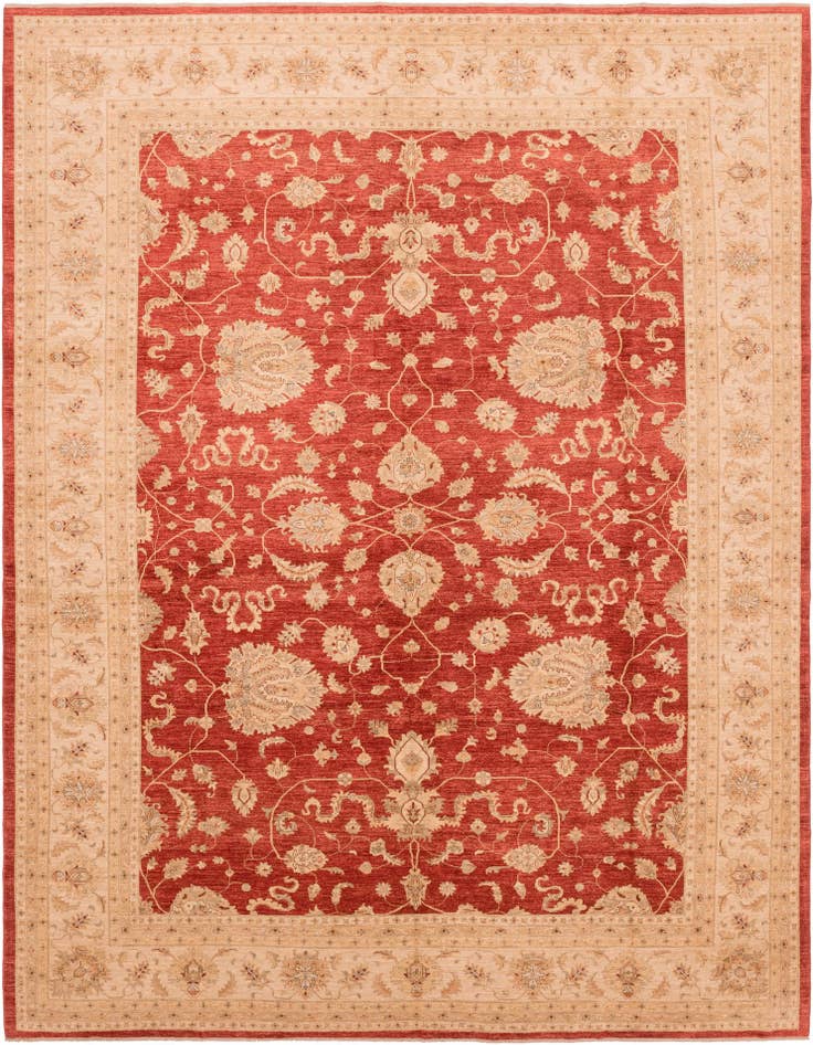 Detail image of 13' x 17' 7 Hand Knotted Peshawar Ziegler Rug