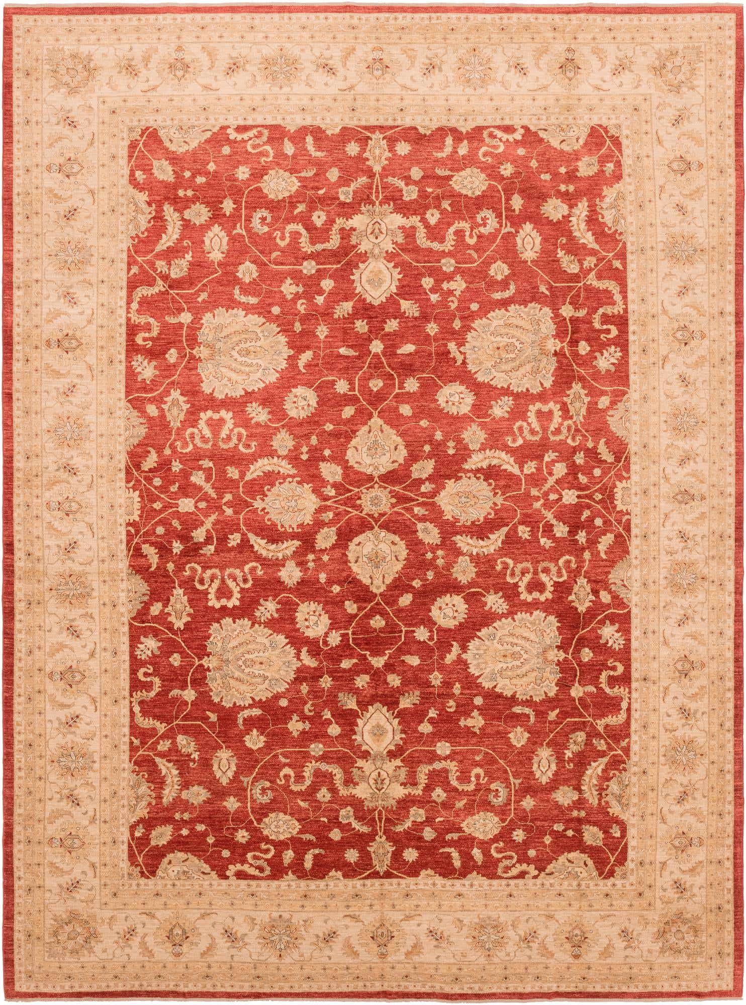 13' x 17' 7 Hand Knotted Peshawar Ziegler Rug