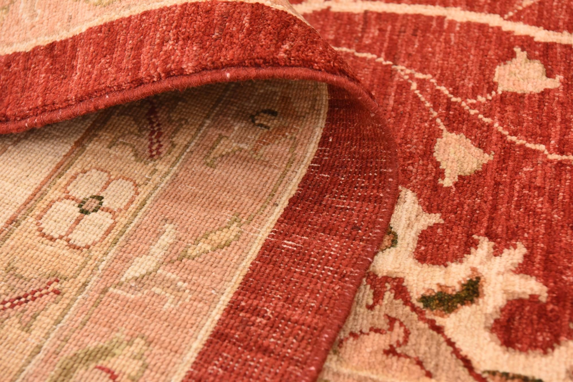 13' 1 x 17' 8 Hand Knotted Peshawar Ziegler Rug