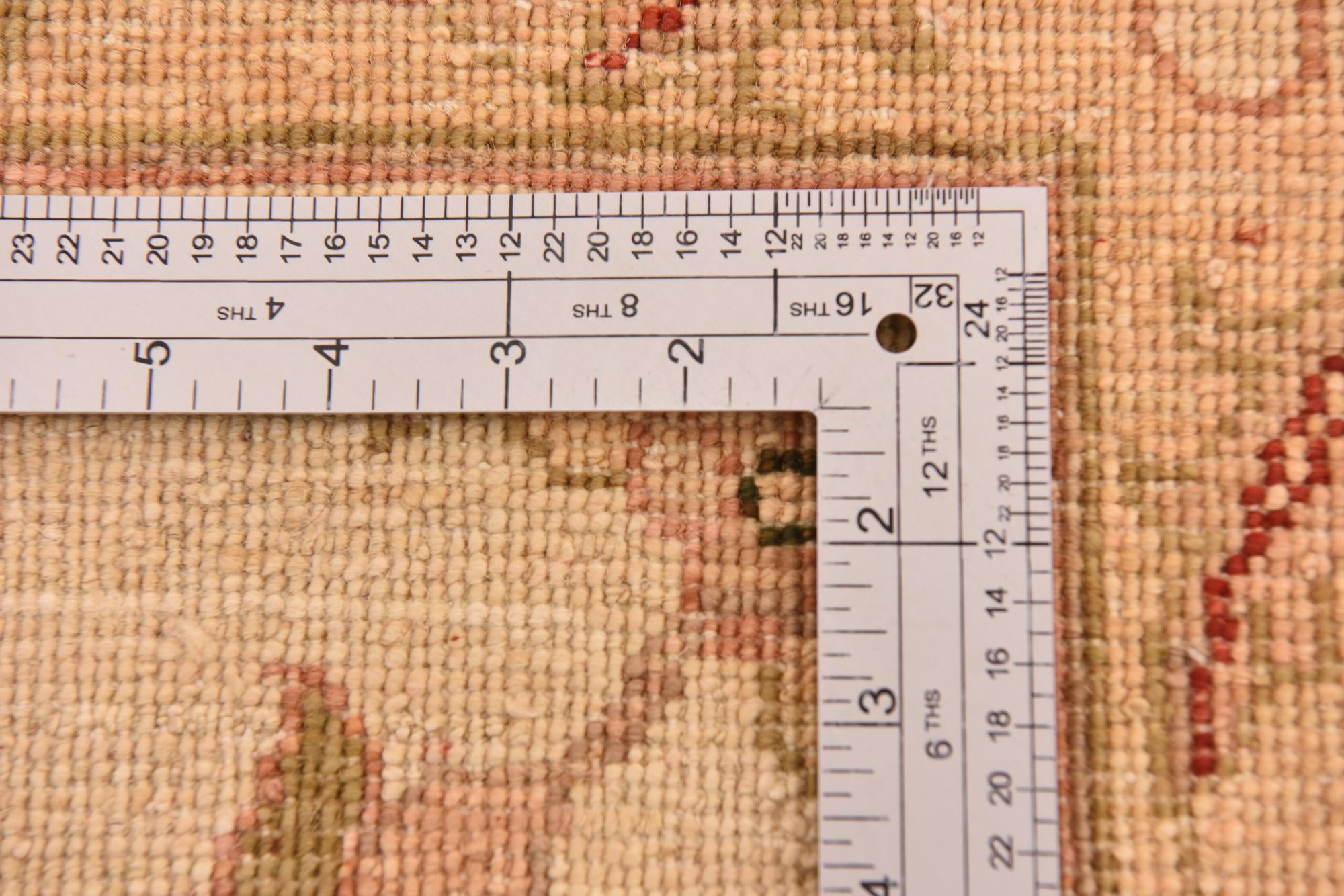 13' 1 x 17' 8 Hand Knotted Peshawar Ziegler Rug