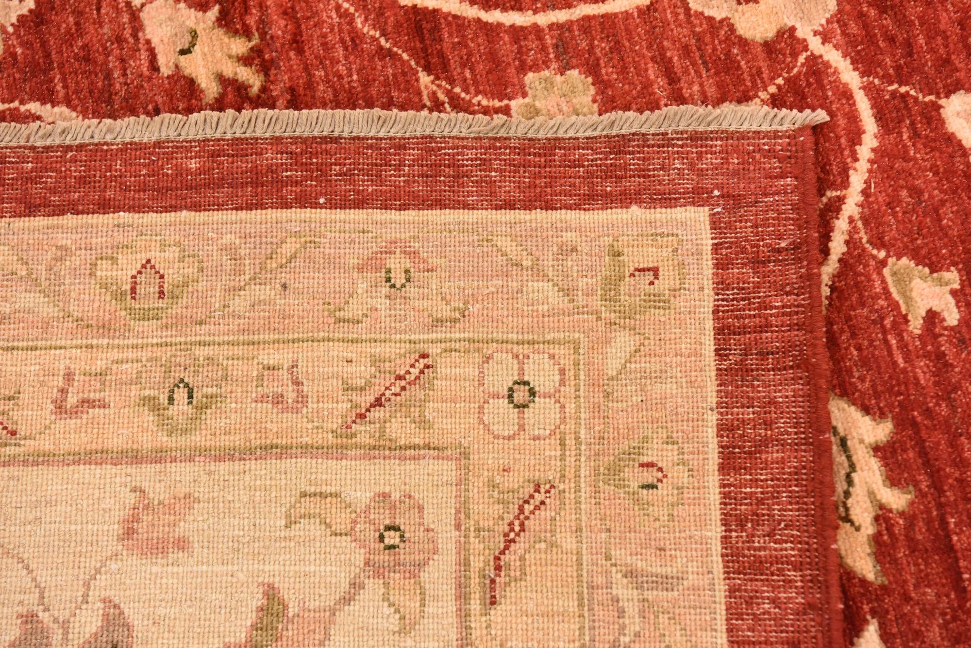 13' 1 x 17' 8 Hand Knotted Peshawar Ziegler Rug