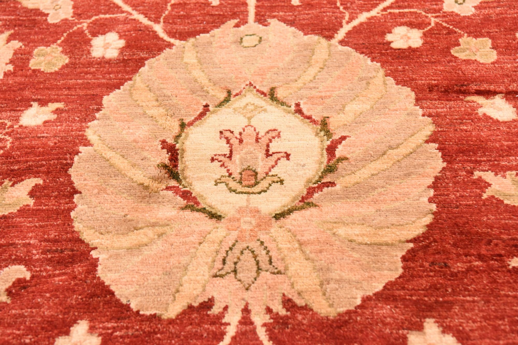 13' 1 x 17' 8 Hand Knotted Peshawar Ziegler Rug