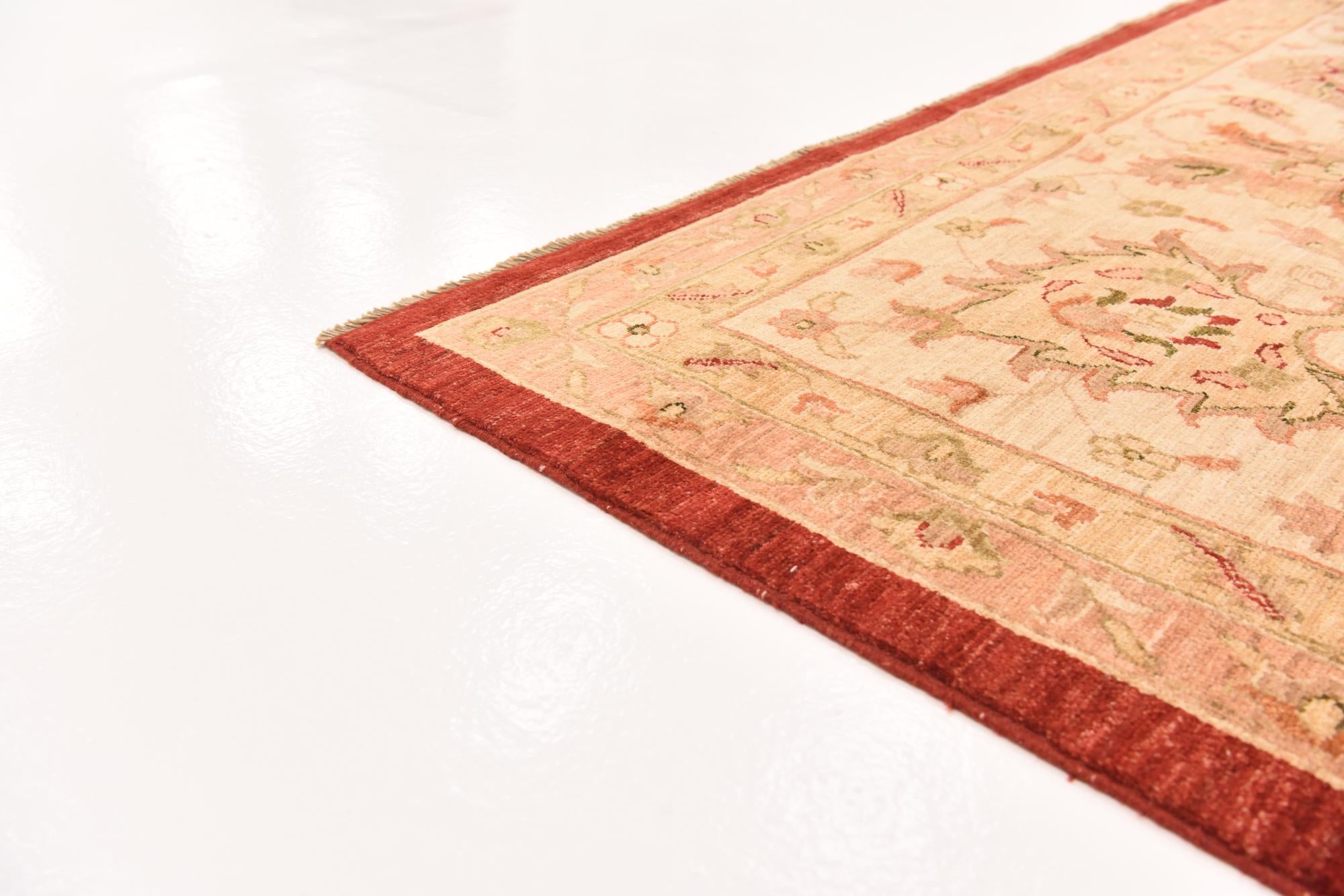 13' 1 x 17' 8 Hand Knotted Peshawar Ziegler Rug