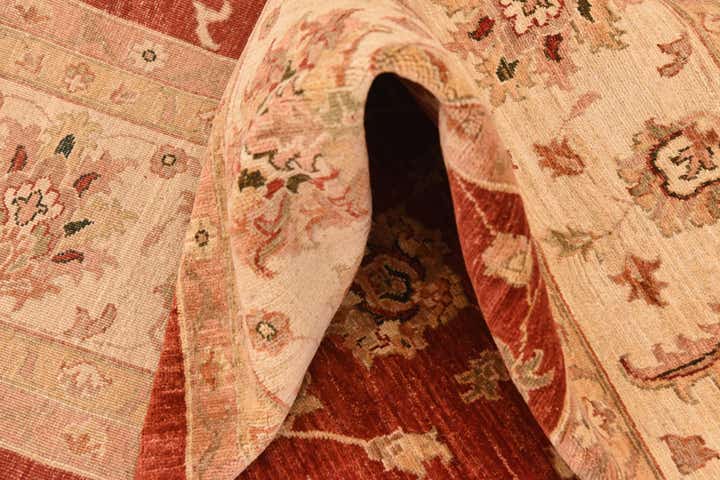 9' 11 x 12' 11 Hand Knotted Peshawar Ziegler Rug