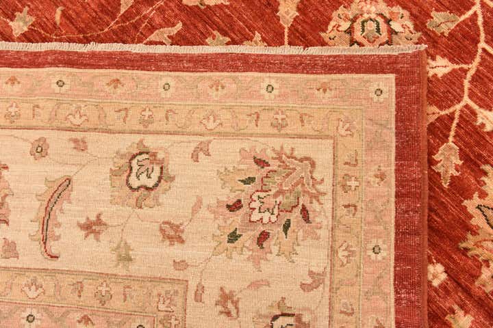 9' 11 x 12' 11 Hand Knotted Peshawar Ziegler Rug