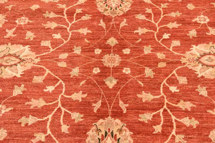 9' 11 x 12' 11 Hand Knotted Peshawar Ziegler Rug