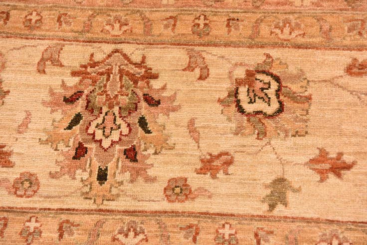 Detail image of 9' 11 x 12' 11 Hand Knotted Peshawar Ziegler Rug