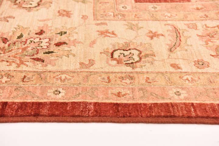 9' 11 x 12' 11 Hand Knotted Peshawar Ziegler Rug
