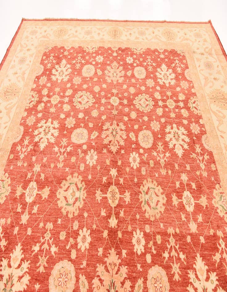 Detail image of 9' 10 x 13' 1  Hand Knotted Peshawar Ziegler Rug