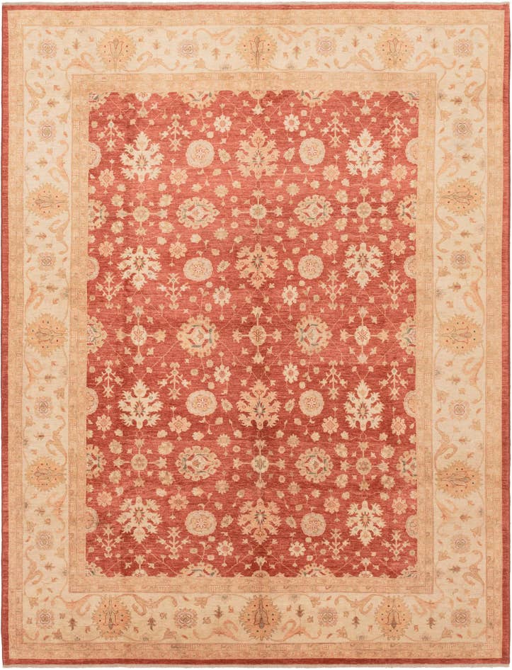 Detail image of 300cm x 400cm Hand Knotted Peshawar Ziegler Rug
