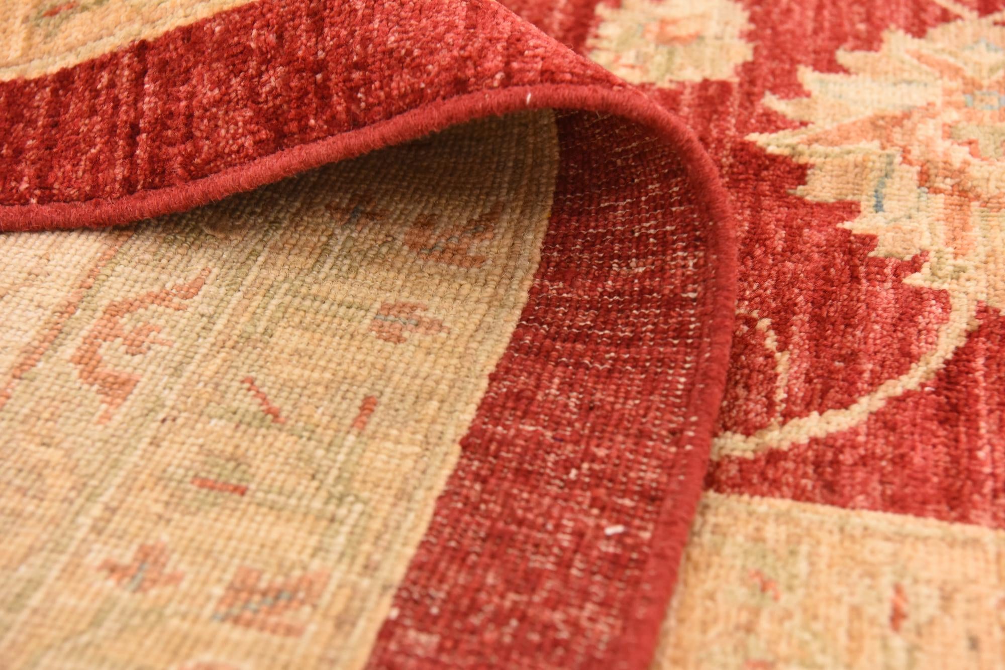 10' x 13' Hand Knotted Peshawar Ziegler Rug