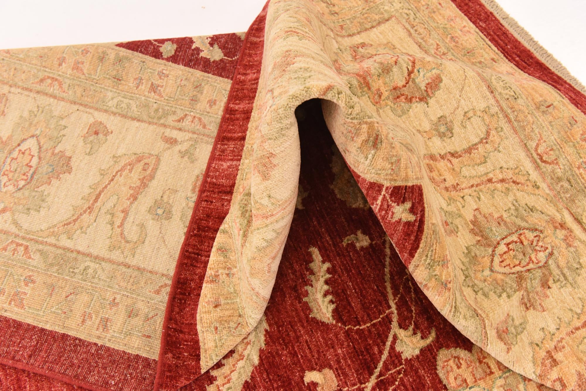 10' x 13' Hand Knotted Peshawar Ziegler Rug