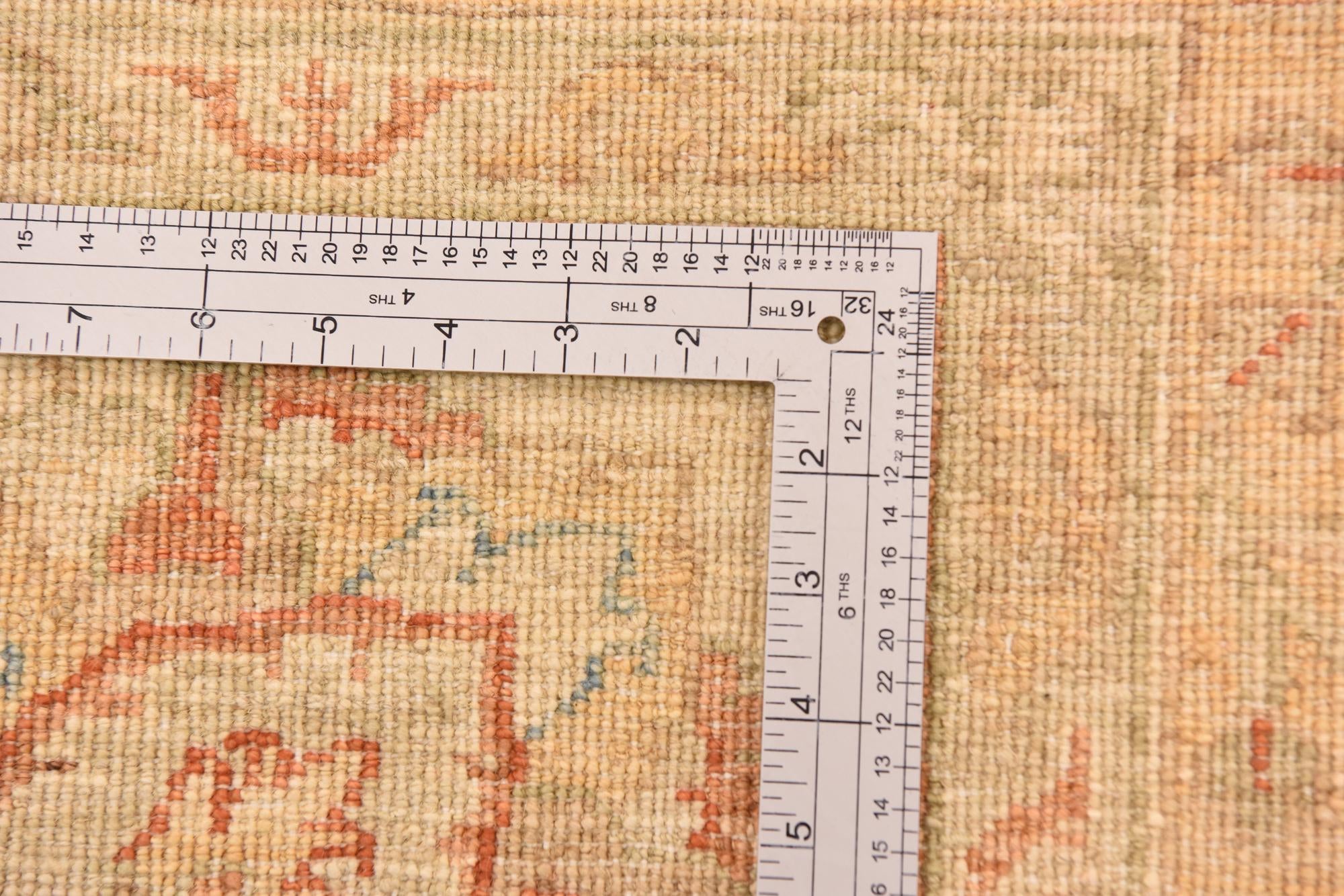 10' x 13' Hand Knotted Peshawar Ziegler Rug