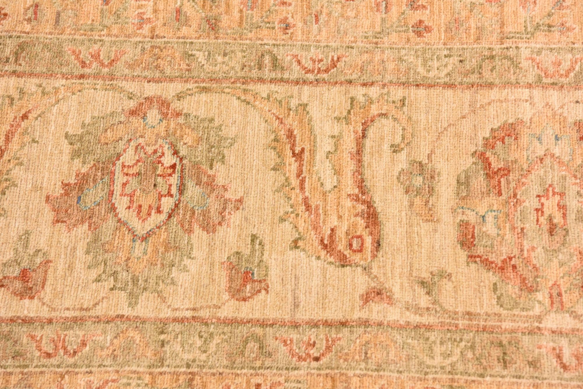 10' x 13' Hand Knotted Peshawar Ziegler Rug