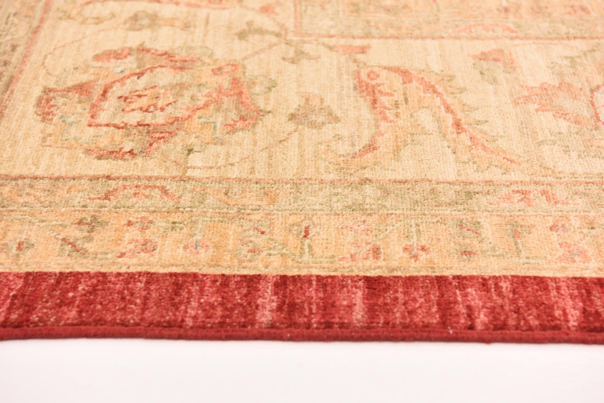 10' x 13' Hand Knotted Peshawar Ziegler Rug