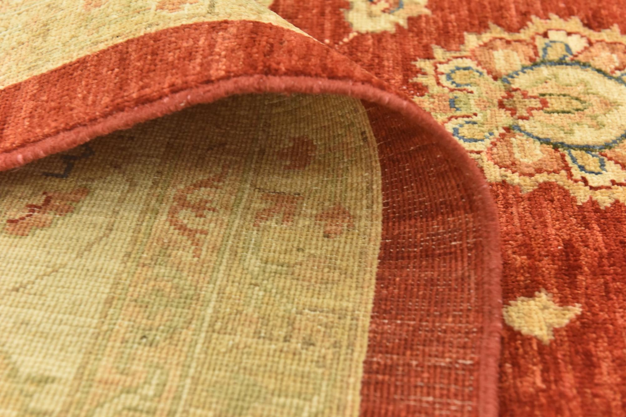 9' 10 x 13' 3 Hand Knotted Peshawar Ziegler Rug