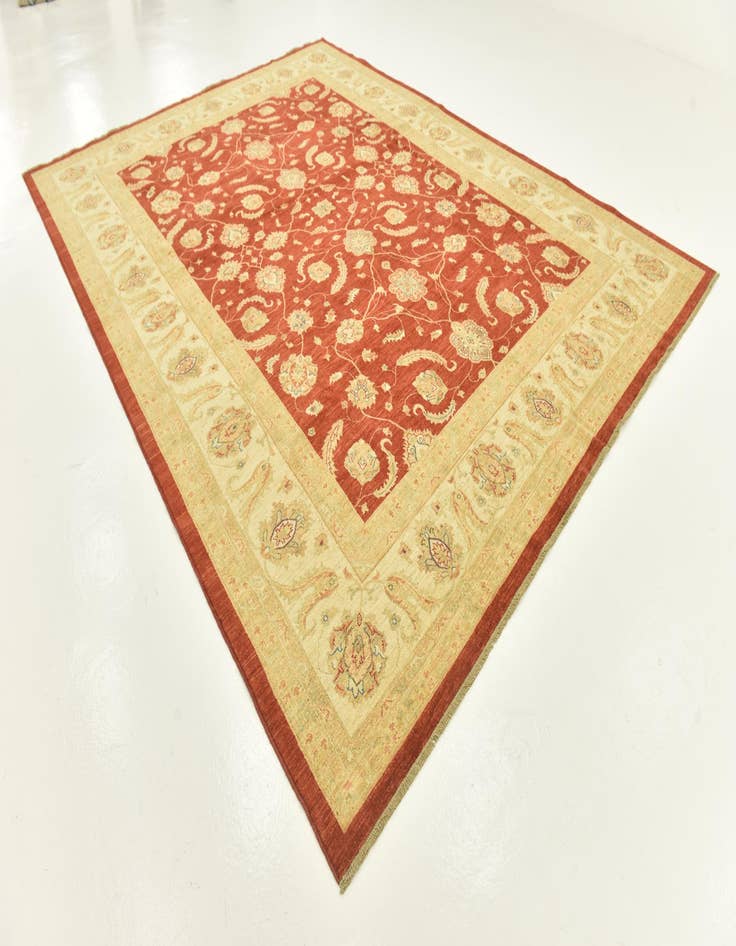 Detail image of 9' 10 x 13' 3 Hand Knotted Peshawar Ziegler Rug