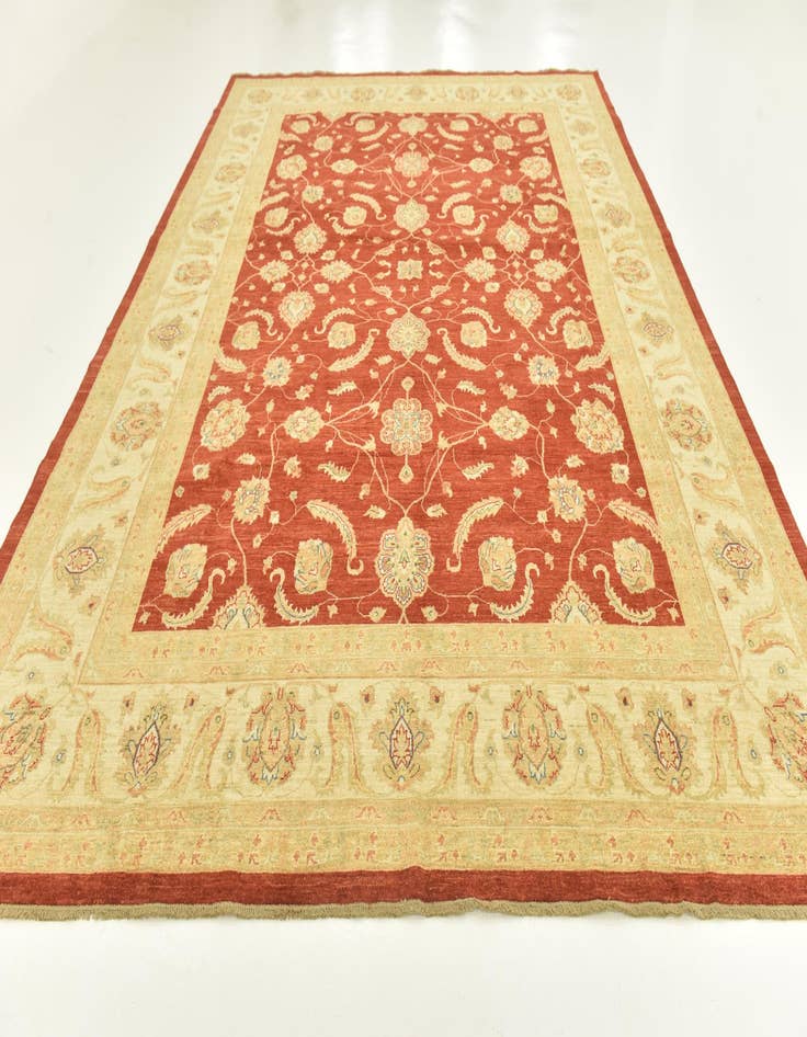Detail image of 9' 10 x 13' 3 Hand Knotted Peshawar Ziegler Rug