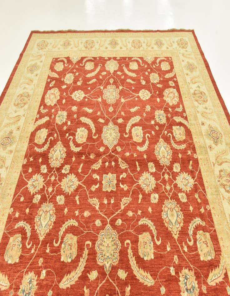 Detail image of 9' 10 x 13' 3 Hand Knotted Peshawar Ziegler Rug