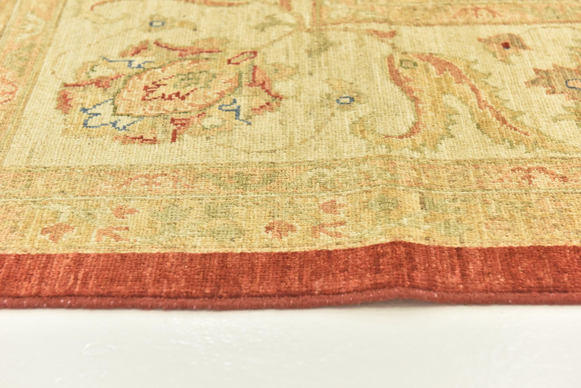 9' 10 x 13' 3 Hand Knotted Peshawar Ziegler Rug
