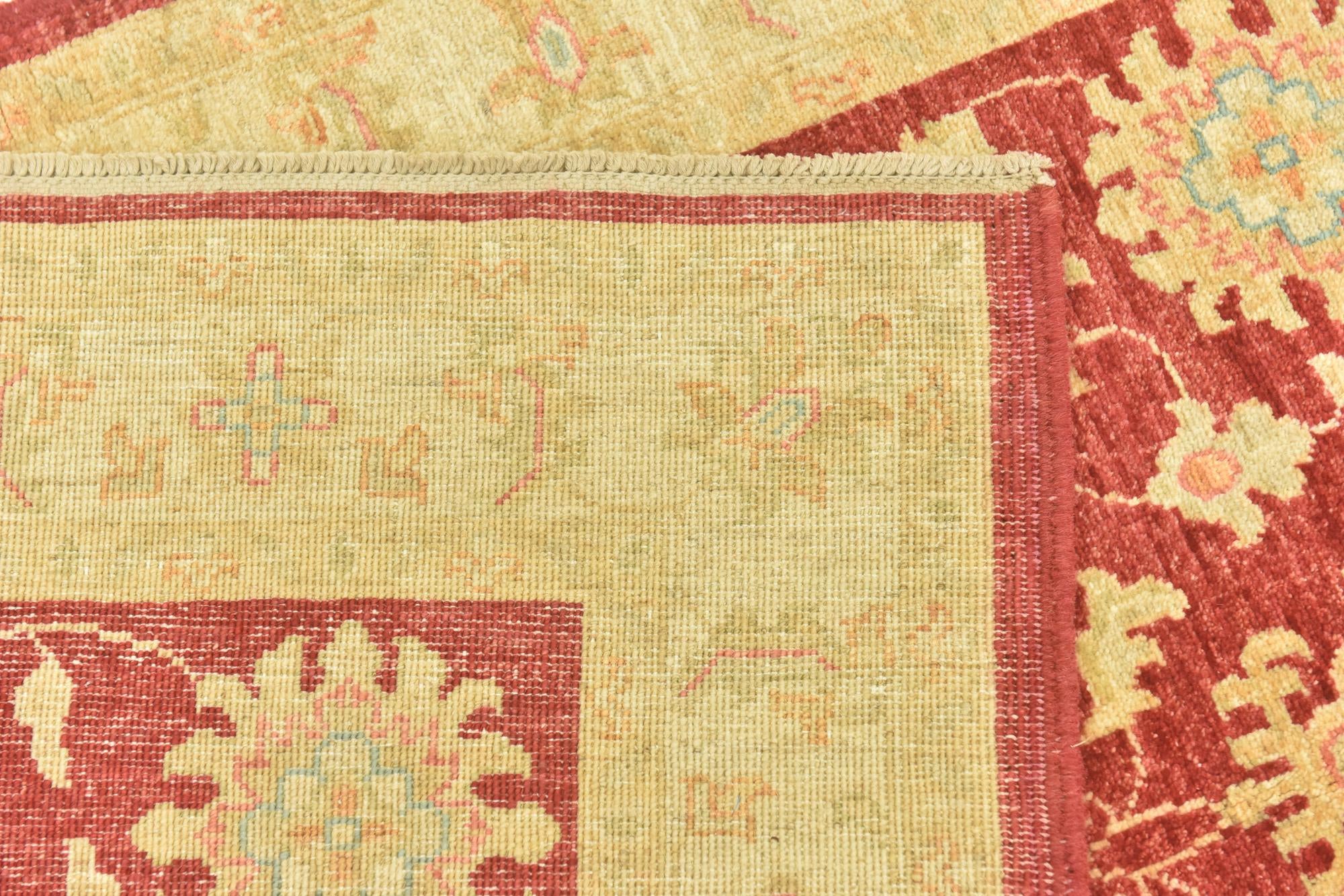 3' 4 x 5' Hand Knotted Peshawar Ziegler Rug