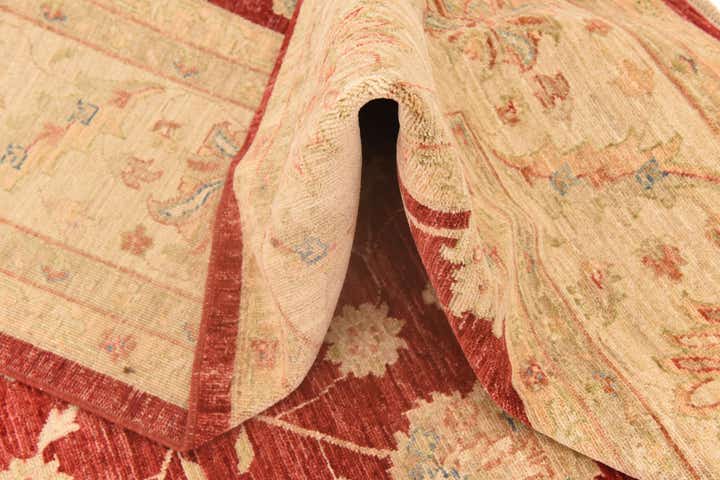 8' 3 x 9' 9 Hand Knotted Peshawar Ziegler Rug
