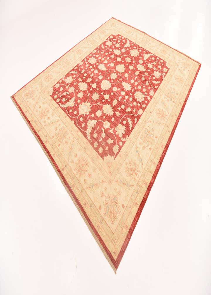 8' 3 x 9' 9 Hand Knotted Peshawar Ziegler Rug