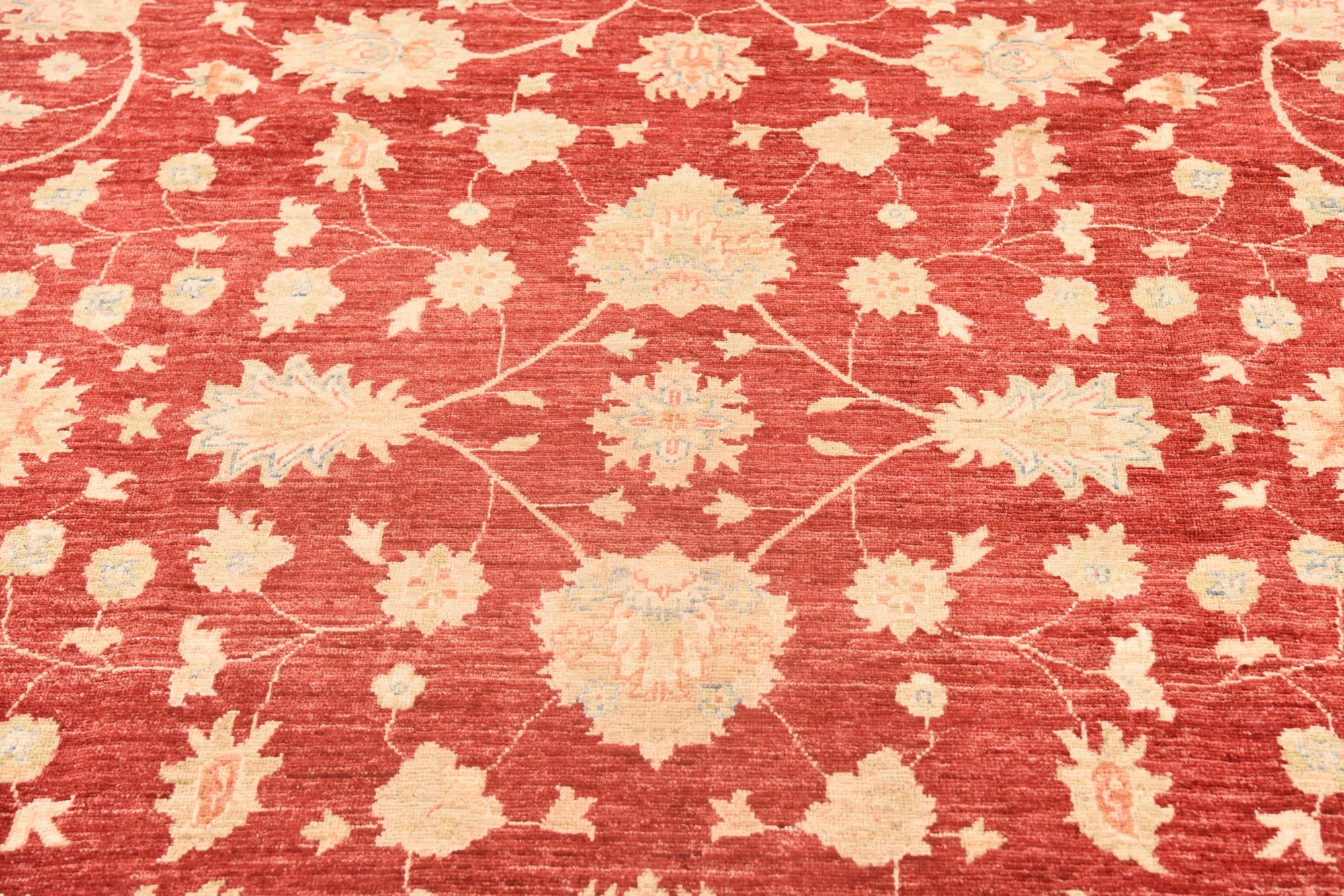 8' 3 x 9' 9 Hand Knotted Peshawar Ziegler Rug